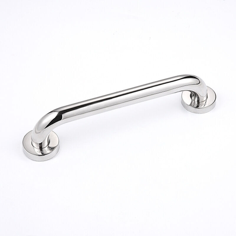 Set mit 2 Edelstahl-Haltegriffen für Toilette und Dusche, 30 cm lange, abgewinkelte Haltegriffe für Bad und Dusche, Edelstahl-Handlauf für