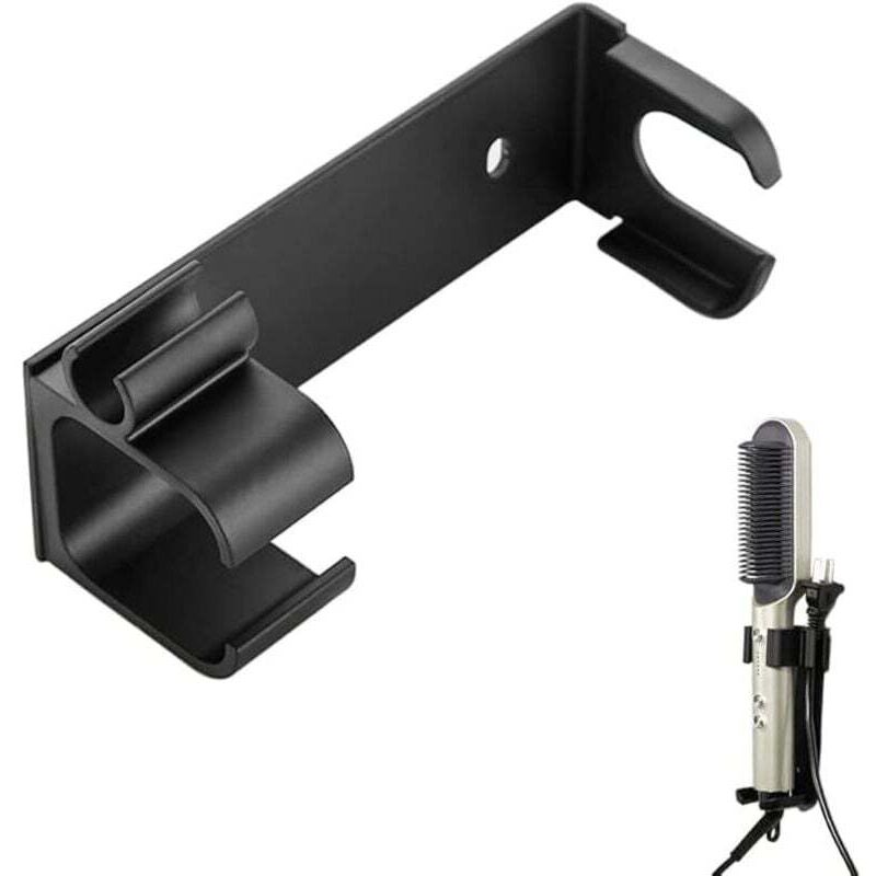 Set mit 2 Haartrocknerhaltern, Haarstabhalter, Wandhalterung für Haarglätter, Halterung für Stylinggeräte, Wandhalterung für Haartrockner,