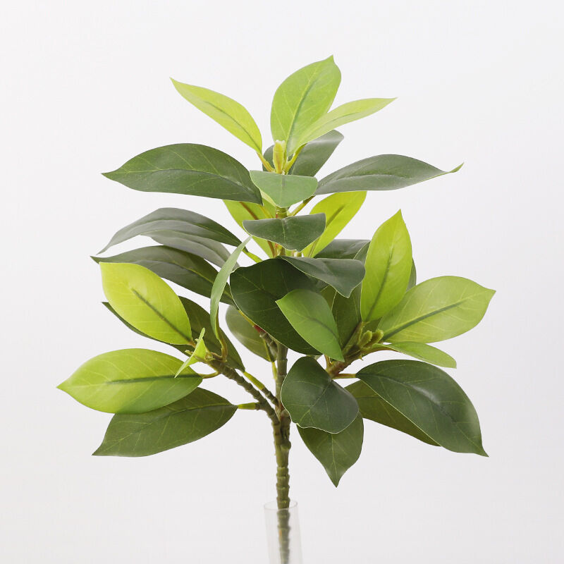 Set mit 2 Kunstpflanzen für den Außenbereich – Herbst Croton für Garten, Innen- und Außendekoration – Grün