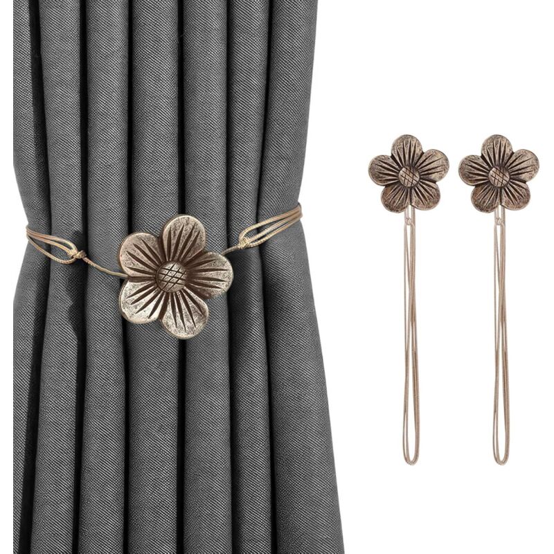 Set mit 2 magnetischen Gardinenhaltern – Gardinenhalter, die Gardinen oder hängende Gegenstände an Ort und Stelle halten, für dünne oder dicke