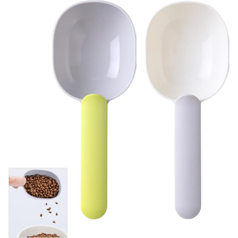 Set mit 2 Messlöffeln für Tierfutter, Schaufel für Trockenfutter, multifunktionales Futterwerkzeug