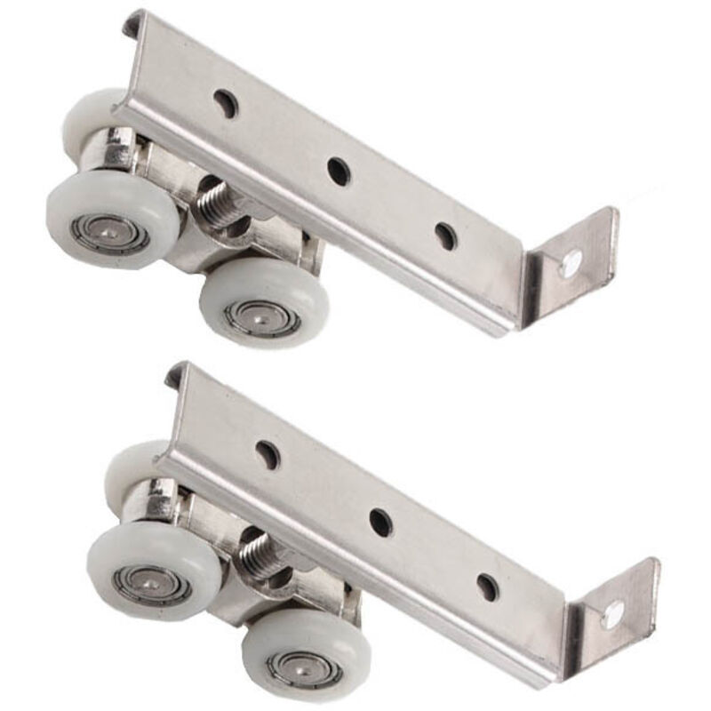 Set mit 2 Rollen für Schiebetüren, Schränke, Kleiderschränke, Regale, Fenster