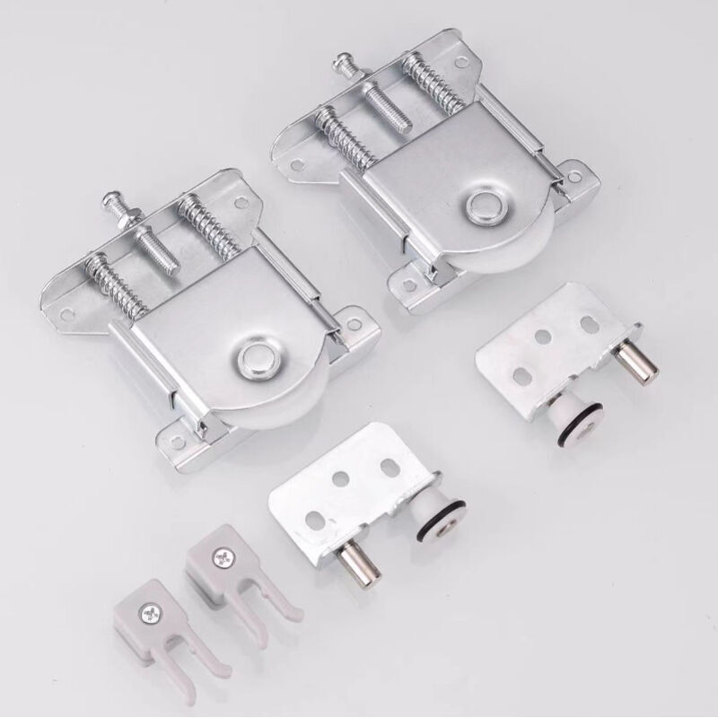 Set mit 2 Schiebetürrollen für Kleiderschränke, Kugellagerführungen, Schranktürrollen-Set für Kleiderschränke und Schränke