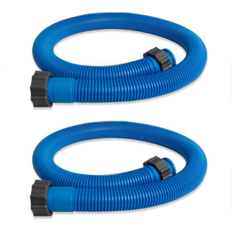 Set mit 2 Schläuchen (1,5' x 59') für Aufstellpools, geeignet für Poolpumpe und Sandfilter, Ersatzteil für Intex-Filterpumpen, blau