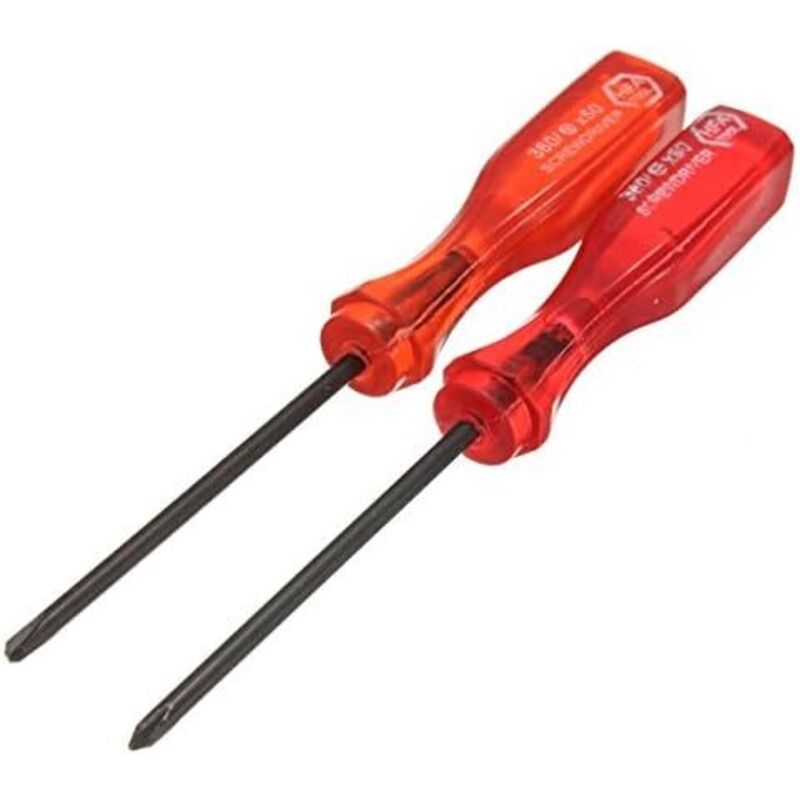 Set mit 2 Tri-Wing- und Kreuzschlitzschraubendrehern für Nintendo NDS Lite NDSL und Wii Advance-Module, ca. 10,8 cm