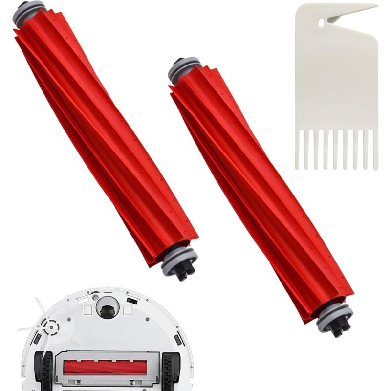 Set mit 2 Zubehörteilen für Saugroboter: Walzenbürsten und abnehmbare Hauptbürste. Passend für die Saugroboter Q Revo/S7/S7 Maxv/S7 Maxv Ultra/S7 Max