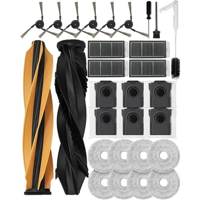 Set mit 29 Zubehörteilen für die Saugroboter Dreame X50 Ultra Complete/L50 Pro Ultra/L50 Ultra/X50 Master/L40s Pro Ultra/Mova V50 Ultra Complete,