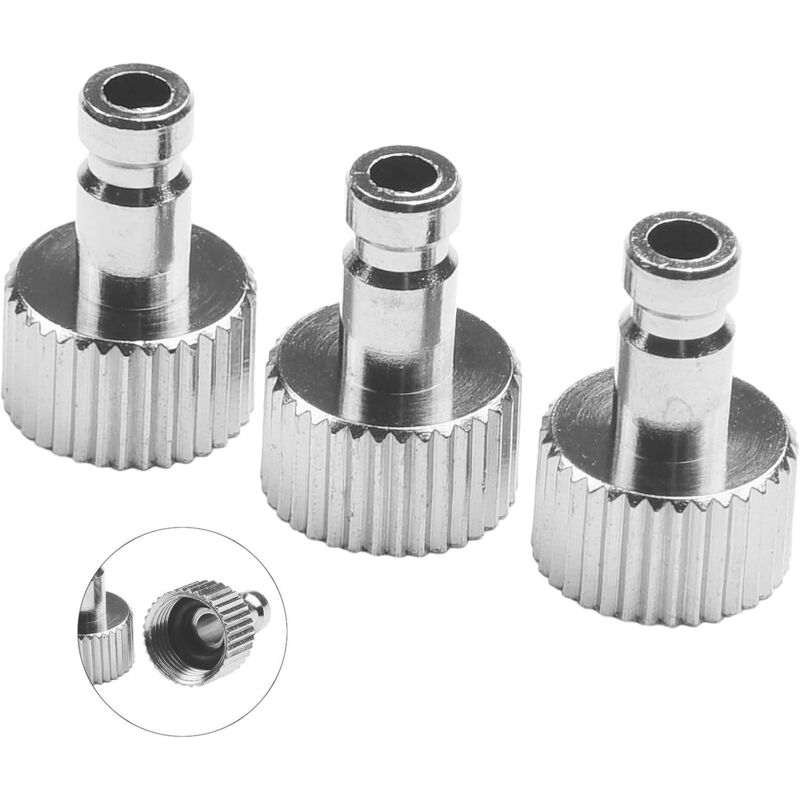 Set mit 3 Schnellkupplungen 1/8' BSP-Außengewinde auf G1/8' für Airbrush und Druckluftschlauch