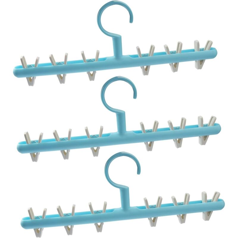 Set mit 3 tragbaren Socken-Trockenbügeln für Handtücher, Unterwäsche, Handschuhe, Babykleidung und Feinwäsche