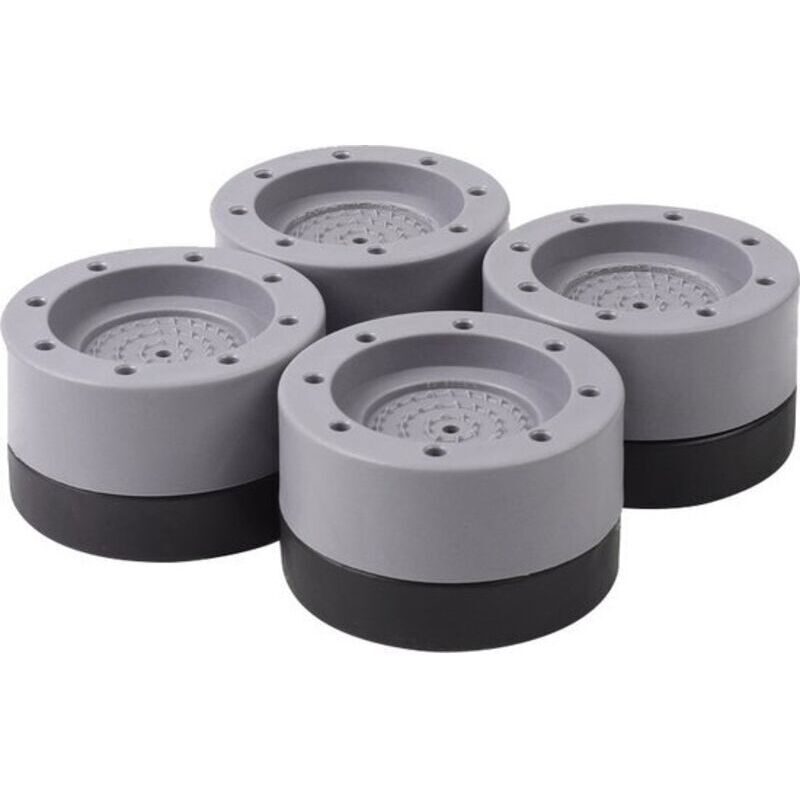 Set mit 4 Antivibrationsfüßen für Waschmaschinen, Trockner, Möbel und Kühlschränke, rutschfest und geräuscharm (4,7 x 4,7 x 3,5 cm) – Fußhöhe: 3,5 cm