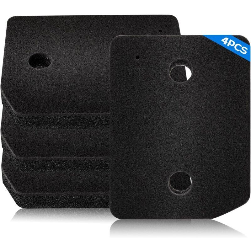 Set mit 4 Basisfiltern für Miele T1 Wäschetrockner, für Miele Wäschetrocknerfilter 9164761, Ersatzzubehör für Schwammfilter