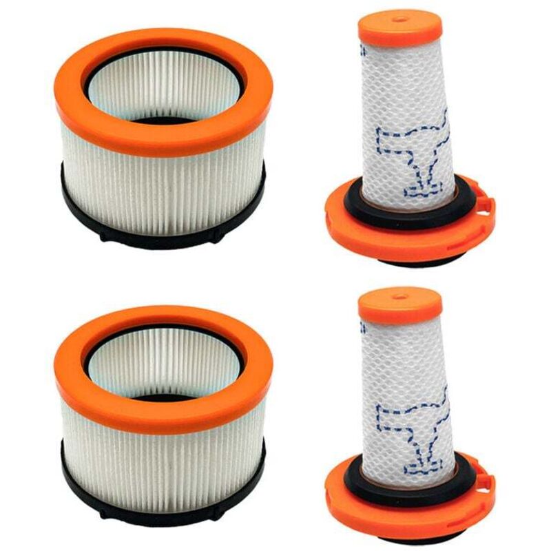 Set mit 4 Filtern für Rowenta X-FORCE FLEX 9.60, Filter für Rowenta X-FORCE FLEX 9.60 und