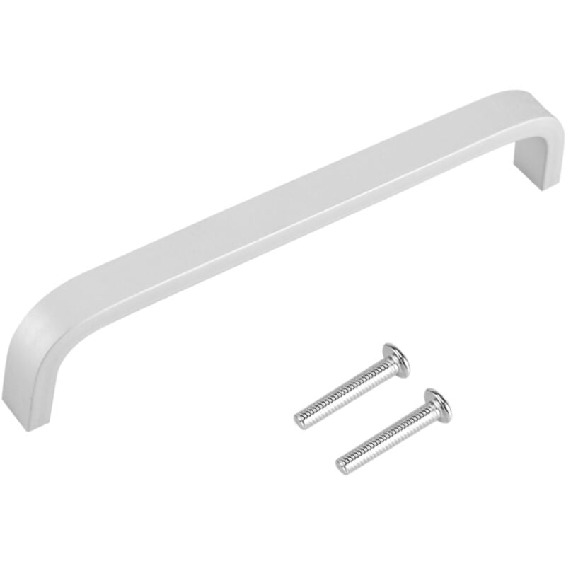 Set mit 4 Griffen aus Aluminiumlegierung für Schubladenschränke, Kleiderschränke, Kommoden, Beschläge mit Schrauben (128 mm)
