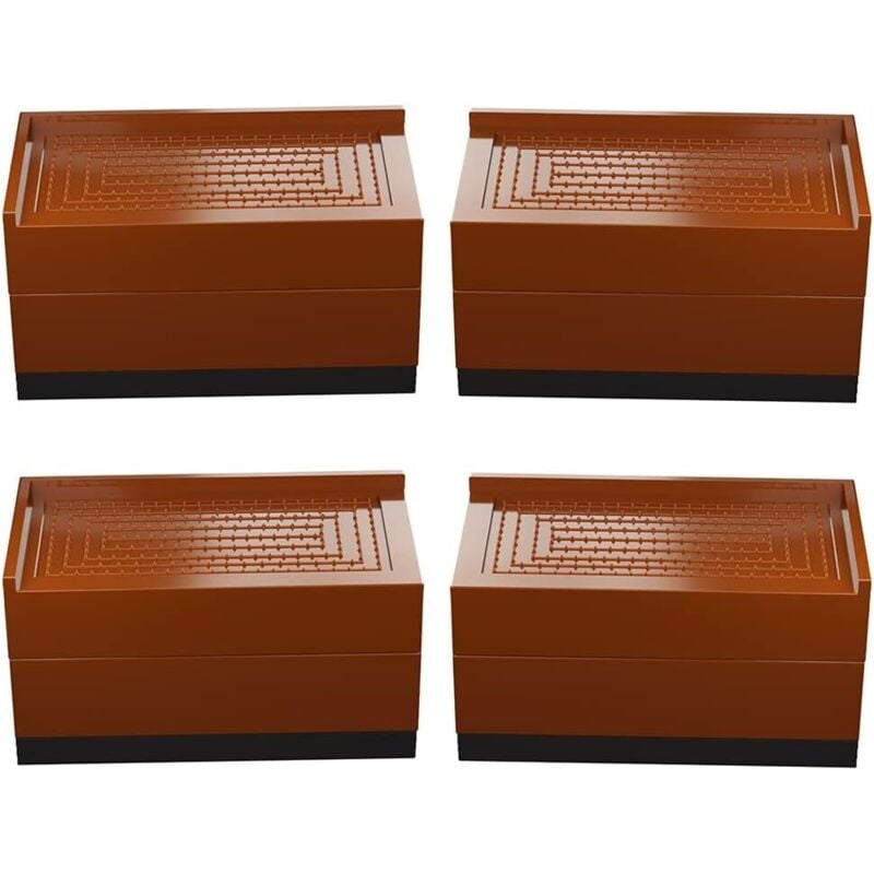 4er Set Möbelständer, Bett, quadratisch, Beine 7,5 cm oder 15 cm hoch, verstellbares Bett, für Tische, Stühle, Sofas, Schlafsäle usw.