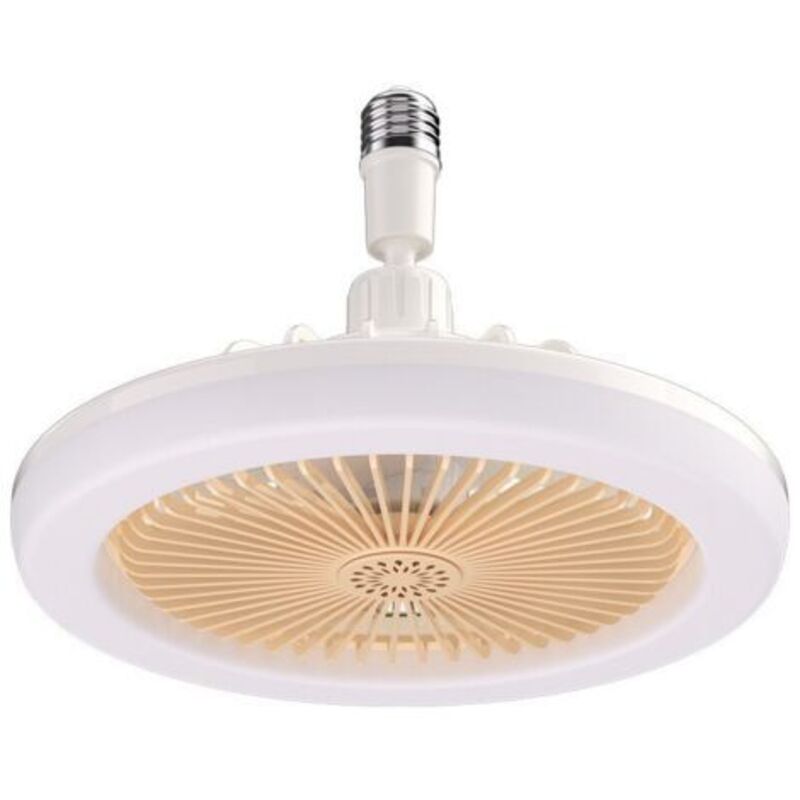 Deckenventilator mit Licht und Fernbedienung, intelligenter Ventilator mit Licht, stufenlos verstellbares Licht, flacher Deckenventilator, E27