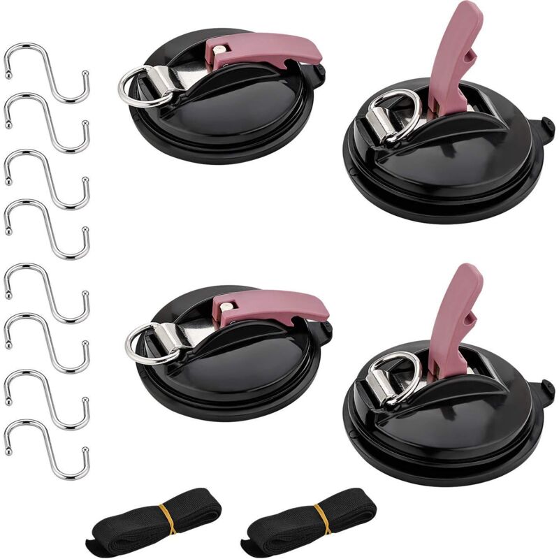Set mit 4 Saugnäpfen für Autos, max. 22 kg, für Markisen, Sonnenschutz, Planen und Fahrzeugabdeckungen