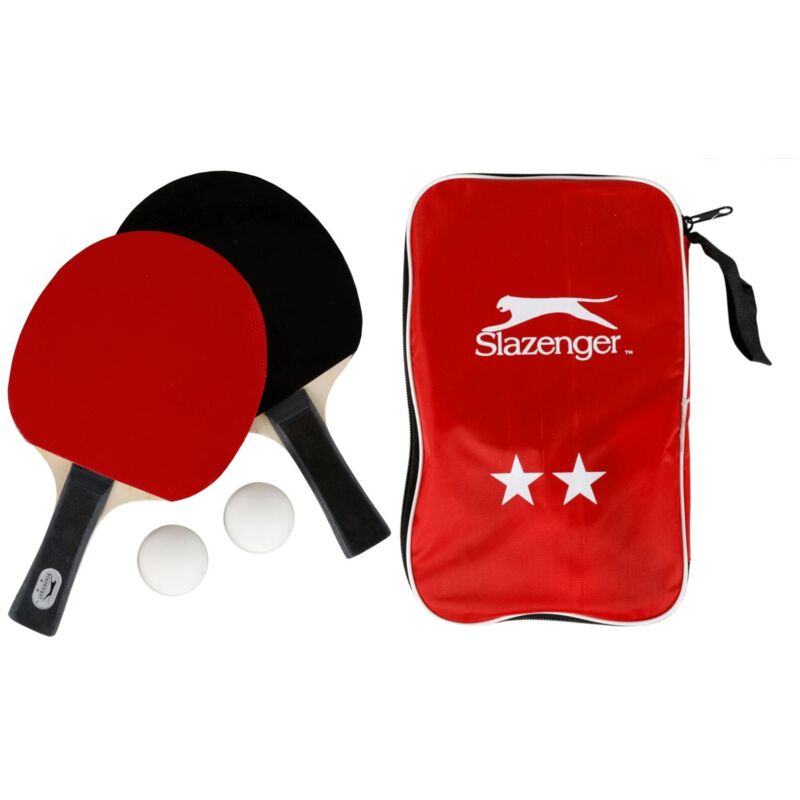 Slazenger Tischtennis-Set 5-teilig Tischtennisschläger Tischtennisbälle Tasche