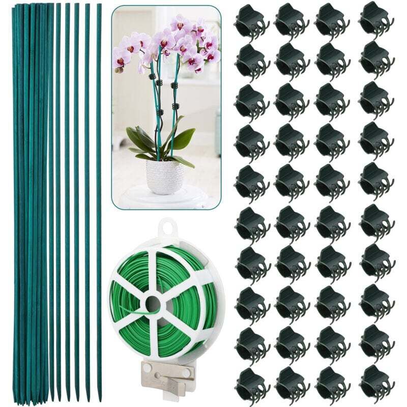 Set mit 40 Clips für Orchideen, zur Unterstützung von Orchideen und Kletterpflanzen