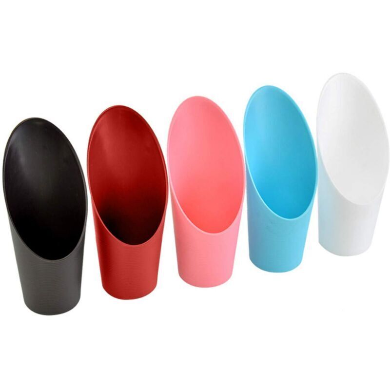 Set mit 5 Mini-Kunststoffspaten für Pflanzen, Gartengeräte und Blumenerde.