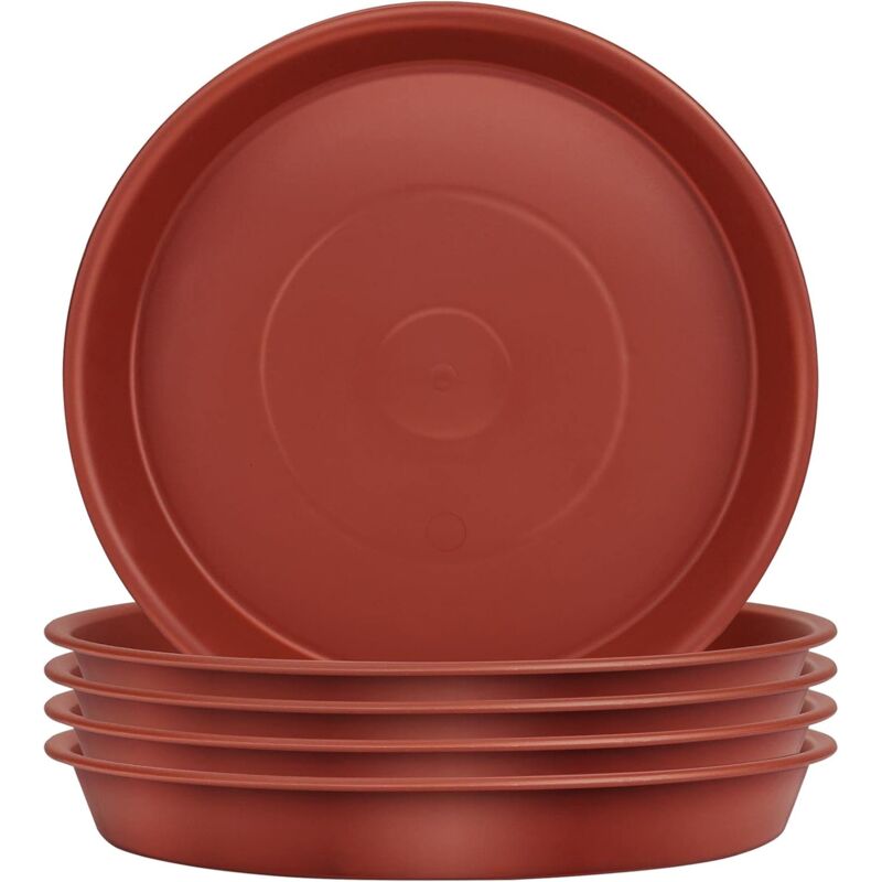 Ersandy - Set mit 5 Pflanzen-Untersetzern, Blumentopf-Untersetzern für Pflanzen, Pflanzschalen für drinnen, draußen, Garten – 16 cm