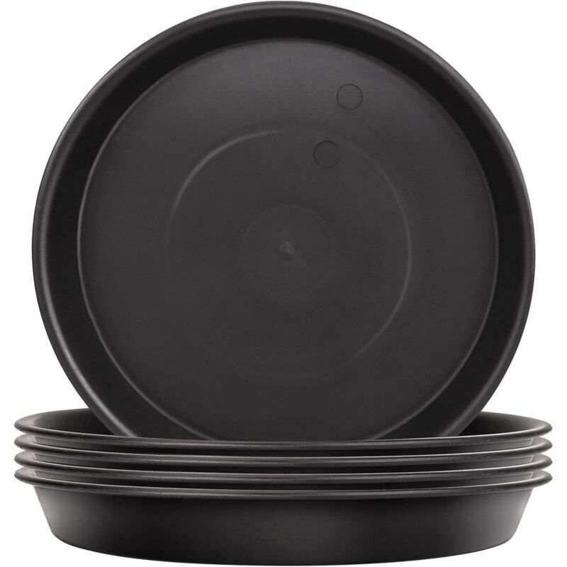 Ersandy - Set mit 5 Pflanzen-Untersetzern, Blumentopf-Untersetzern für Pflanzen, Pflanzschalen für drinnen, draußen, Garten – 30 cm