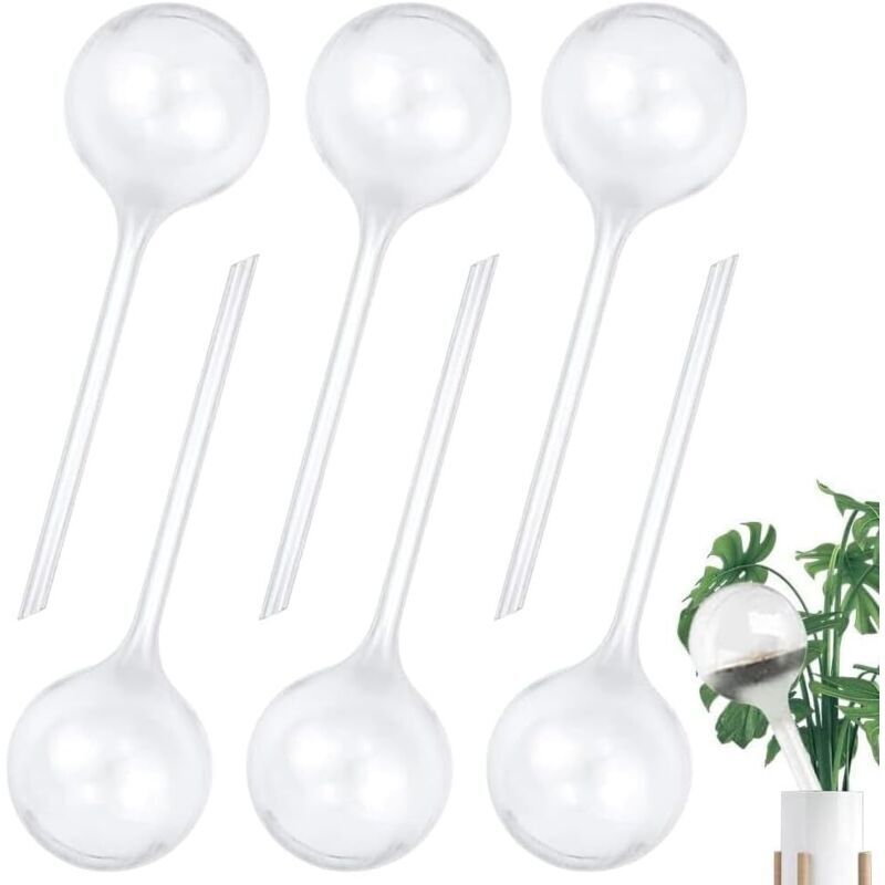 Set mit 6 Bewässerungskugeln für Pflanzen, automatisches Tropfbewässerungssystem, Wasserspender für klares Wasser für Pflanzen