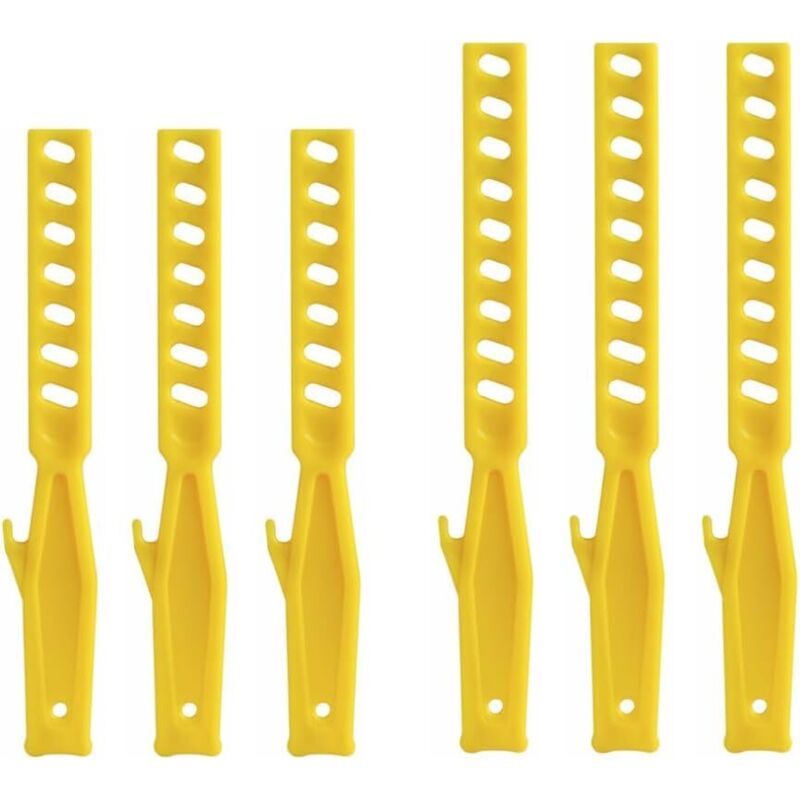 Set mit 6 wiederverwendbaren Farbmischstäben aus Kunststoff für Farbe, Grundierung, Epoxidharz und flüssigen Klebstoff.