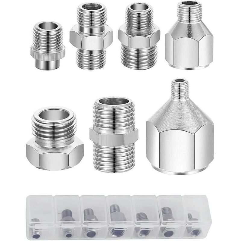 Set mit 7 Airbrush-Adaptern für Airbrush und Kompressor
