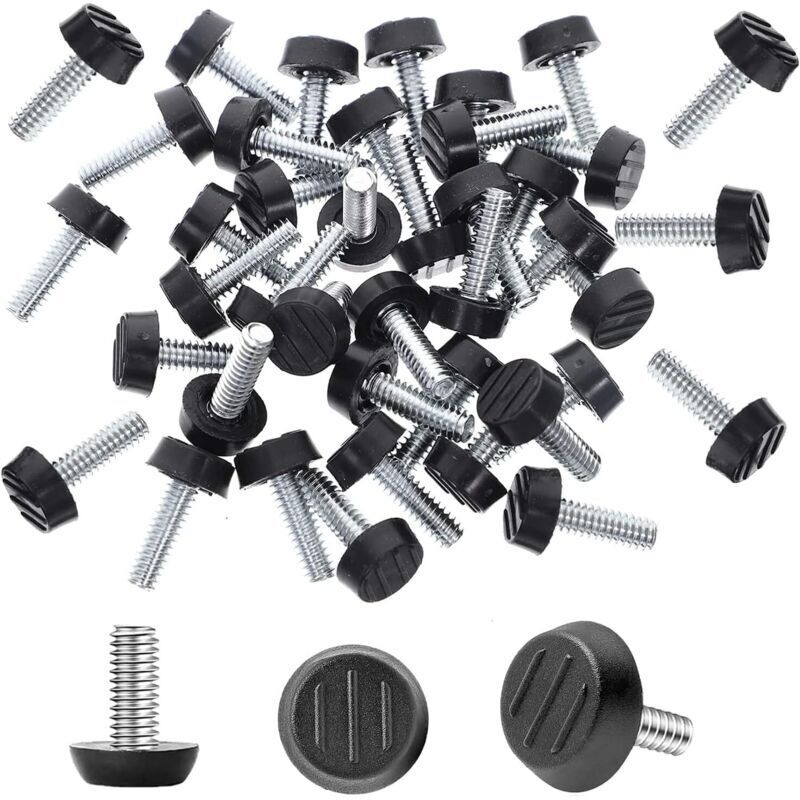 Set mit 70 verstellbaren M6-Nivellierfüßen für Möbel – Gewindeschrauben für Tische, Stühle und andere Möbel