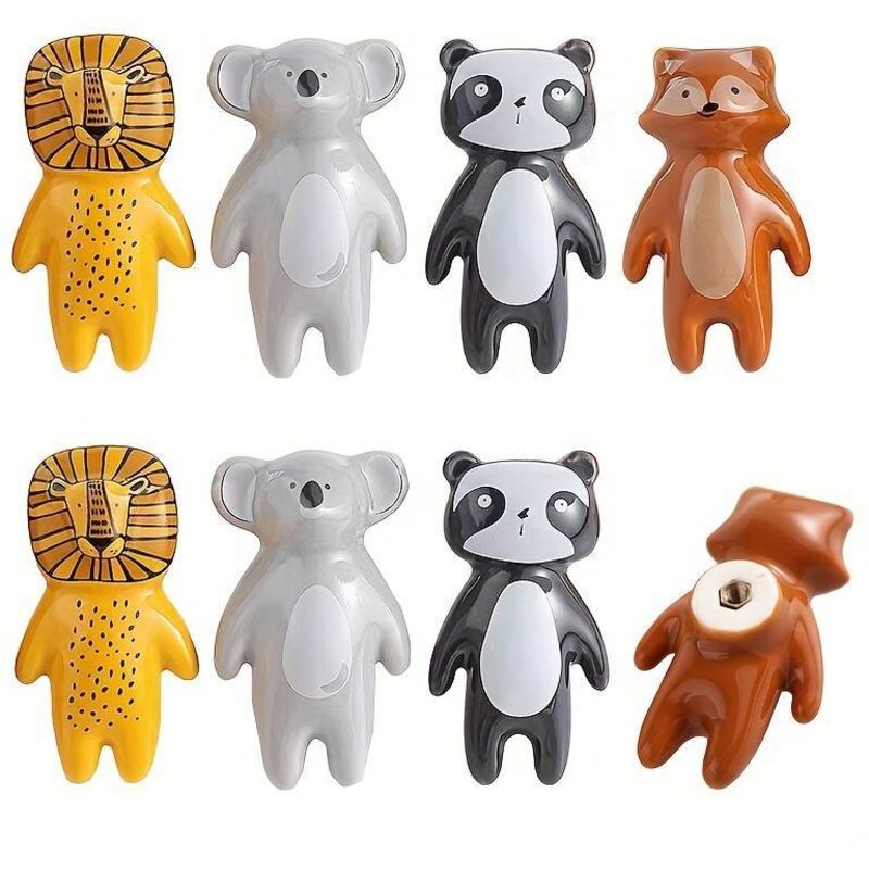 Set mit 8 Schubladenknöpfen, Möbelgriffen, Keramikgriffen für Kindermöbel, Badezimmertürgriffen, Schminktischaccessoires, Schubladeneinsatz