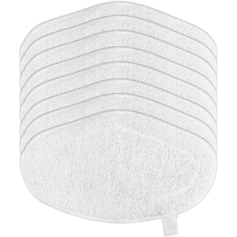 8 Stück Dampfreiniger Mikrofaser Ersatztücher für Polti Vaporetto Dampfsauger,Dampfbesen Mop Pads für Vaporetto SV440