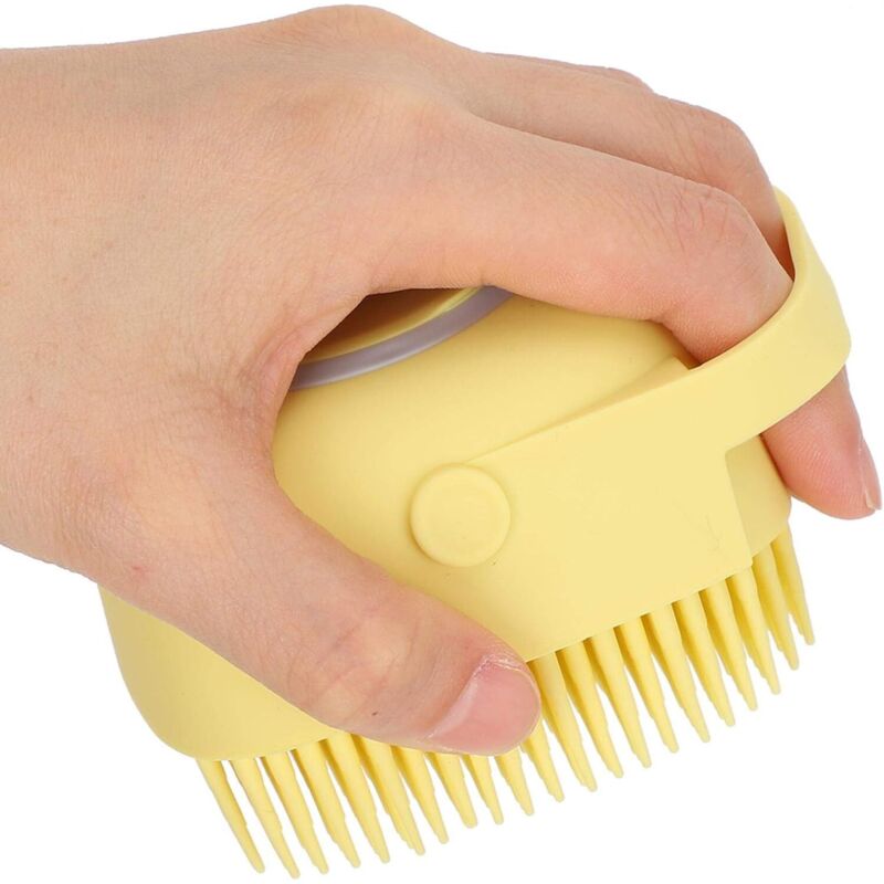 Shampoo-Bürste für Hunde und Katzen, Haustierbürste, Badebürste für Hunde, Pflegekamm, Duschmassagebürste, Pflege-Duschkamm, Bürste für Hunde und