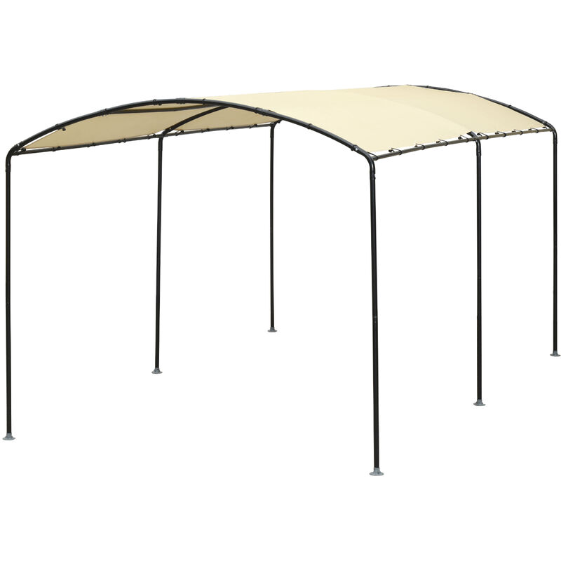 Shelter Logic Carport Unterstand, sand, 270 x 490 x 240 cm (l x b x h)