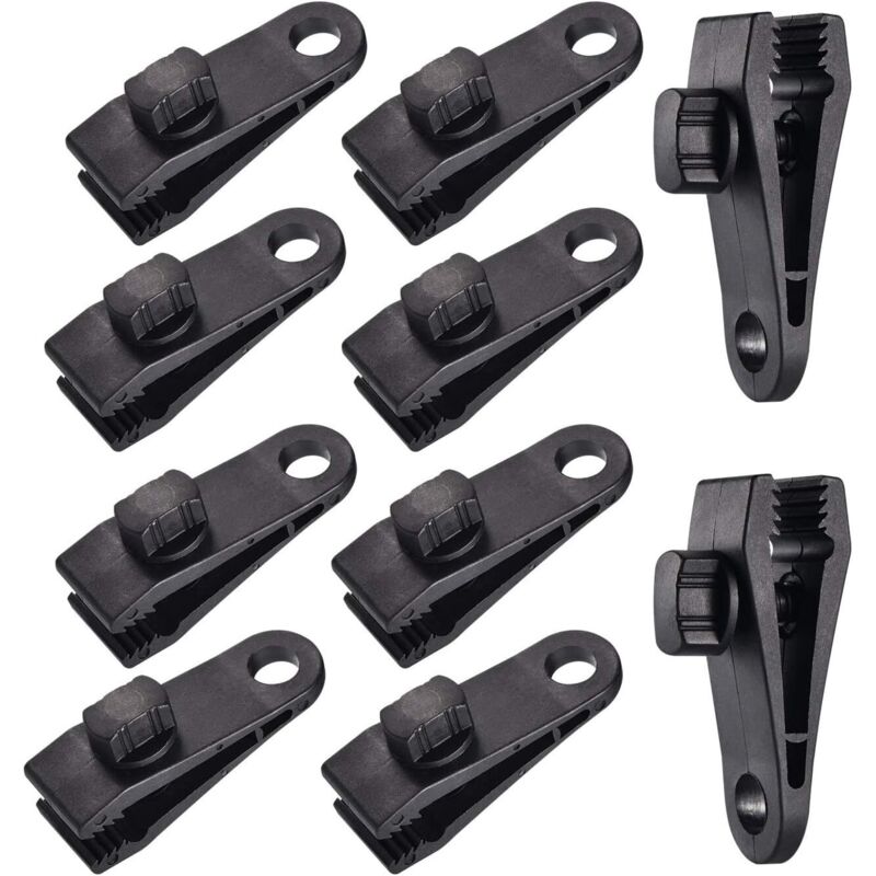 Shining House - 10 Sets Planenklammer Zeltklemme Plane Markisen Clip, Planenklemme, Zeltklemme, für Autozelt, Plane, Markisen, Camping