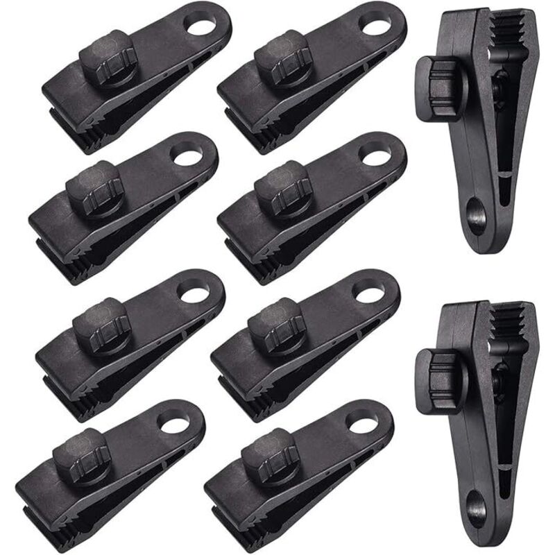 10 Sets Planenklammer Zeltklemme Plane Markisen Clip, Planenklemme, Zeltklemme, für Autozelt, Plane, Markisen, Camping - Shining House