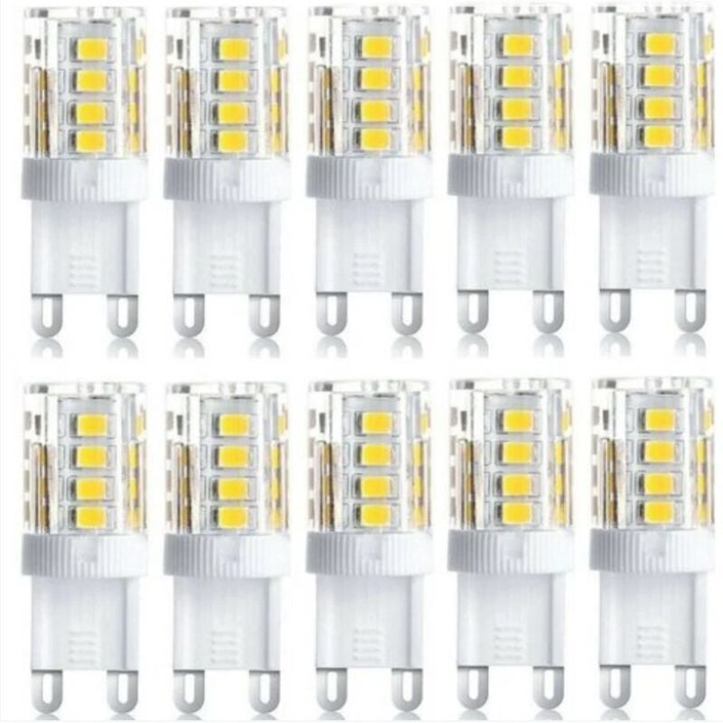 Shining House - 10 Stück LED-Fluter, G9-LED-Leuchtmittel, 5 w, warmweiß, kaltweiß, energiesparende LED-Leuchtmittel, Ersatz-Halogenleuchtmittel, ac
