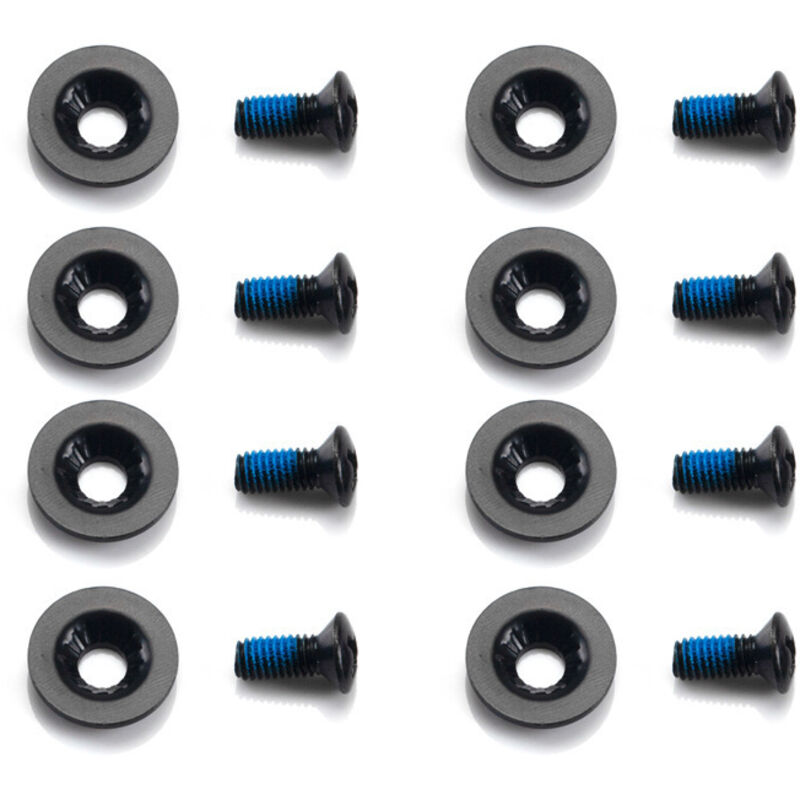 Shining House - 16 Stück M6 Snowboard-Bindungsschrauben, 1 Satz Snowboard-Festschrauben, Ski-Zubehör für Snowboard-Bindungen, 8 Schrauben, 8