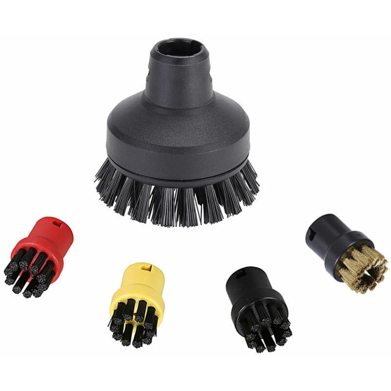 5er-Pack runde Dampfreiniger-Bürsten, Dampfreiniger, Reinigungsdüsen, Aufsätze, Ersatzzubehör-Set für SC1, SC2, SC3, SC4, SC5, SC7, CTK10, CTK20 – 1