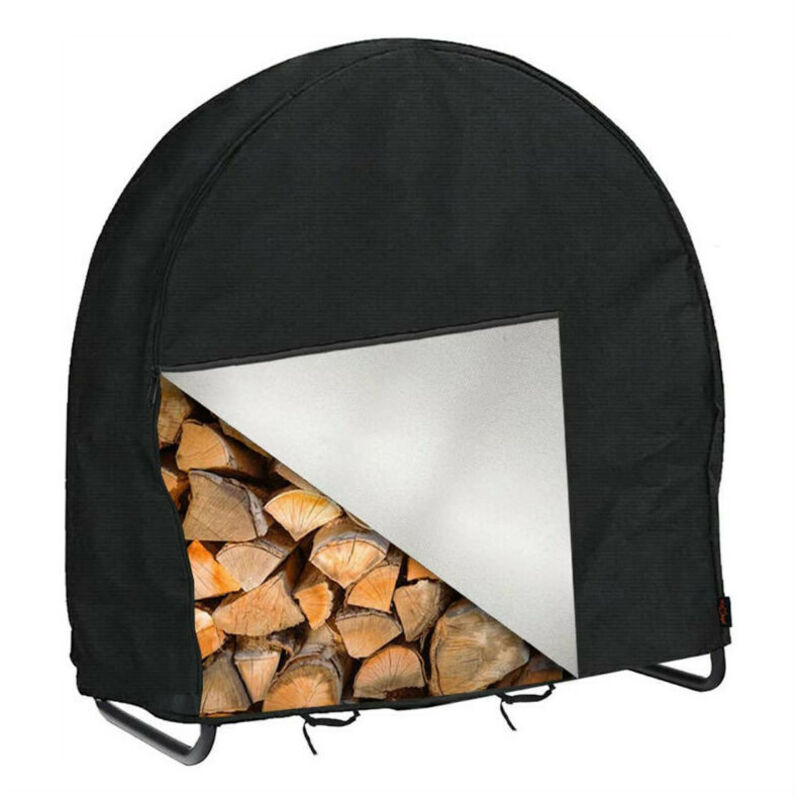 Abdeckung für Brennholzregal, Abdeckung für Garten- und Terrassenmöbel im Freien, wasser- und staubdicht, Abdeckung für Brennholz, 61 cm - Shining