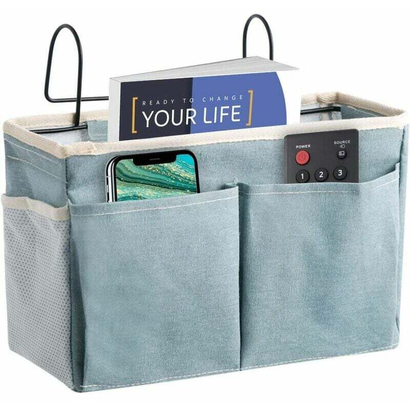 Shining House - Bett-Organizer, Nachttischtaschen, Etagenbett-Tasche, hängender Aufbewahrungskorb am Bett, für Etagenbett, Schlafsäle, Bettgitter und