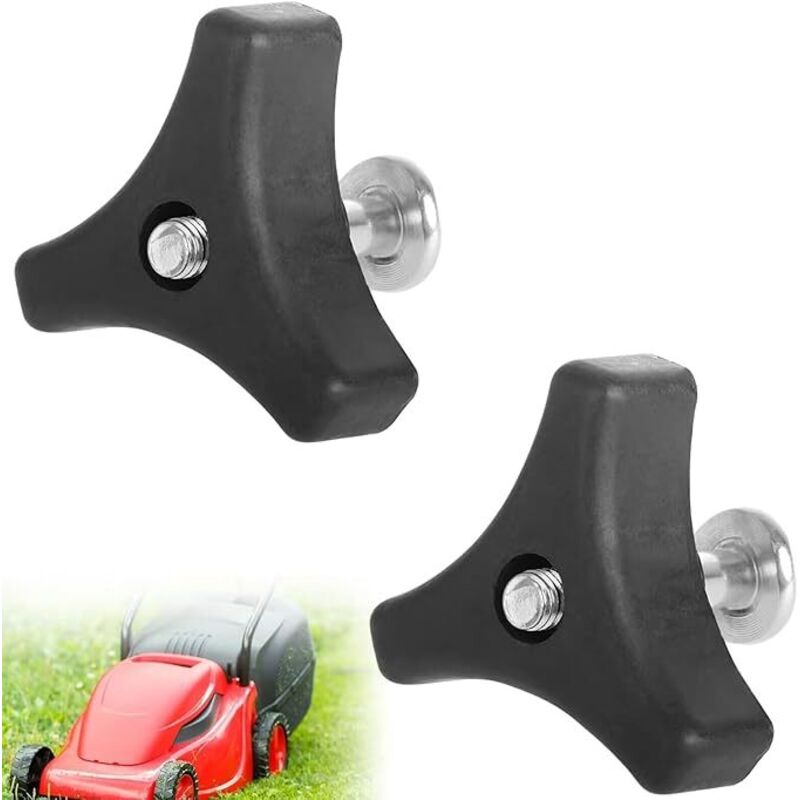 Ersatzbolzen für Rasenmäher, universeller Rasenmähergriff, Rasenmähergriff, 2 Stück Rasenmäher-Dreiecksgriff, Werkzeug für Rasenmähermaschine
