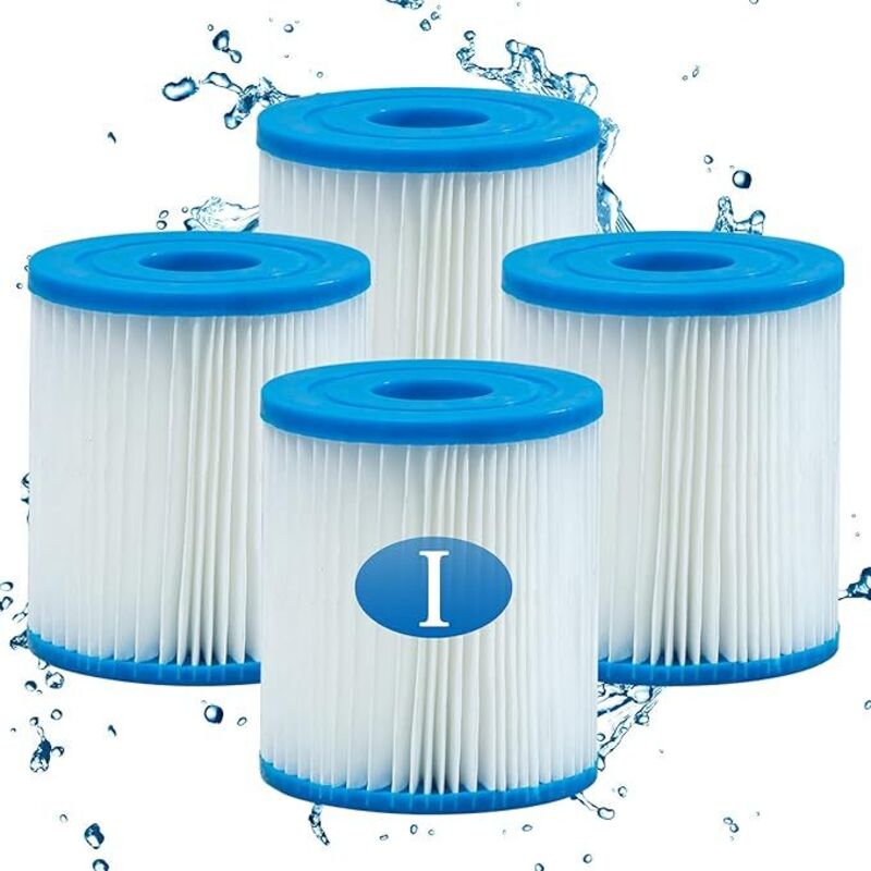 Shining House - Filterkartuschen für Bestway Typ i Schwimmbad, Größe 1 Schwimmbadfilter für Bestway, 4 Stück