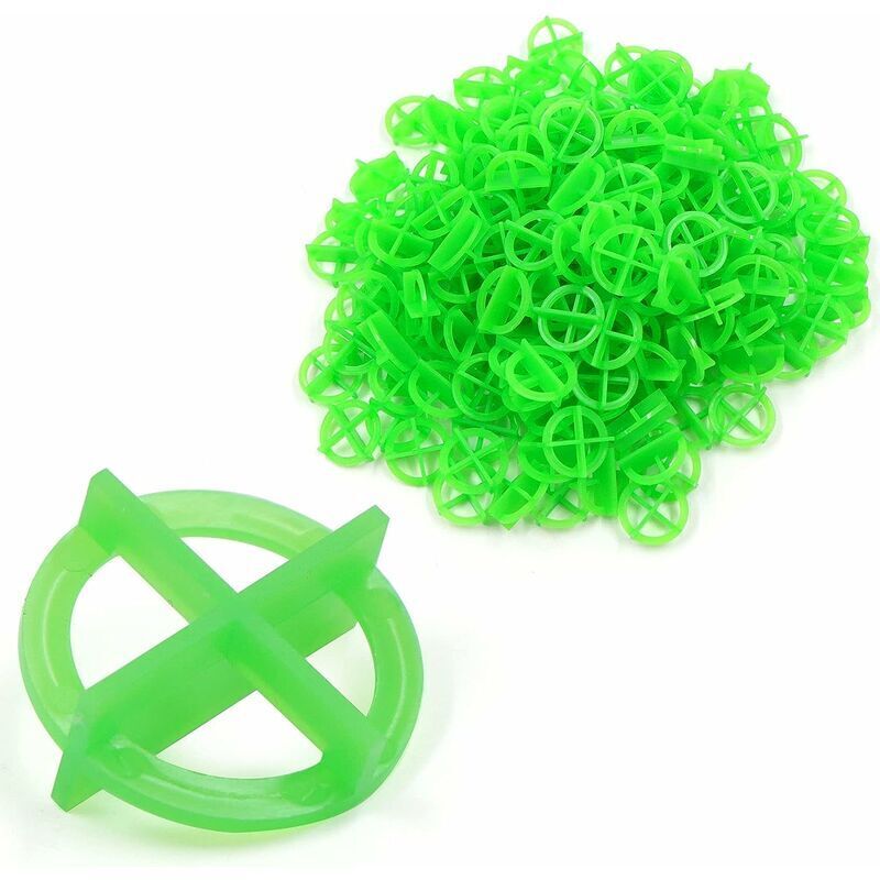 Fliesen-Nivelliersystem, 100-teiliges Fliesen-Nivellierset, Fliesenklammer, wiederverwendbarer Kunststoff, zum Nivellieren von Fliesen für den Bau,