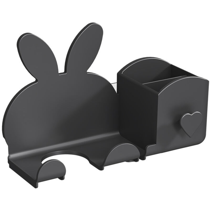 Shining House - Haartrockner-Regal, Badezimmer, Aufbewahrung, Aufbewahrung für die meisten Haartrockner (schwarz 22,5 x 14,5 x 8,5 cm)