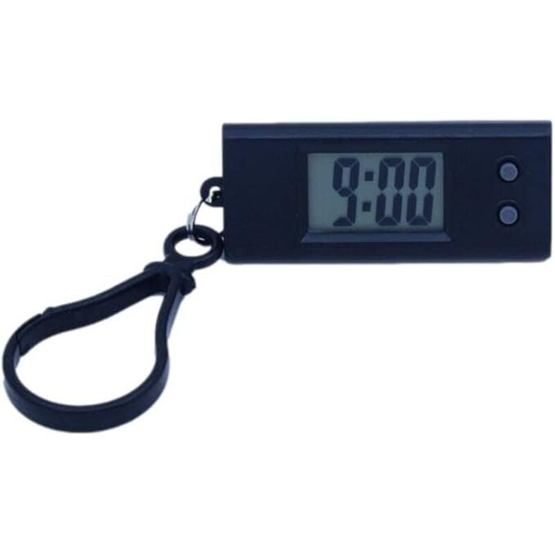 Shining House - Mini-Lautloser Wecker, elektronische Uhr, Prüfung, Studium, Bibliothek, Taschenuhr, Tischuhr, tragbare elektronische Uhr