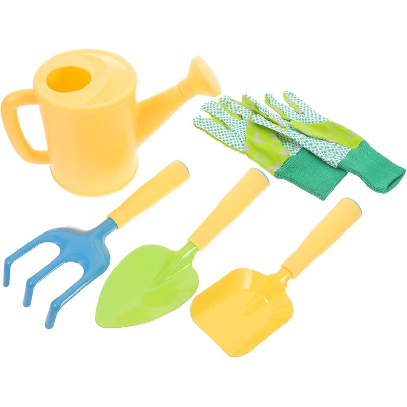 Shining House - Set 5 stücke Outdoor Pflanzen Werkzeuge Garten Kelle Gartengeräte Garten Rake Gartenarbeit Schaufel Werkzeug Garten Hand Maurerkellen