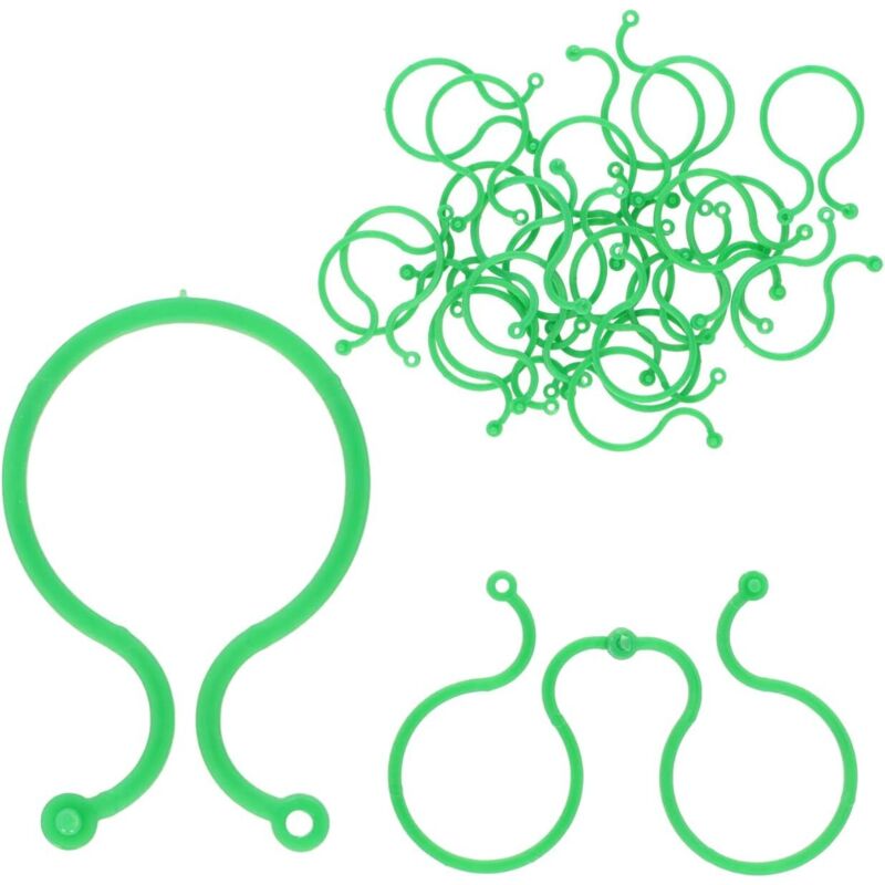 Shining House - Set mit 120 Pflanzenklammern für Gemüse (2 Größen), Tomaten, Pflanzen, Gurken, Erbsen, Auberginen, Bohnen und Blumen wie Orchideen,