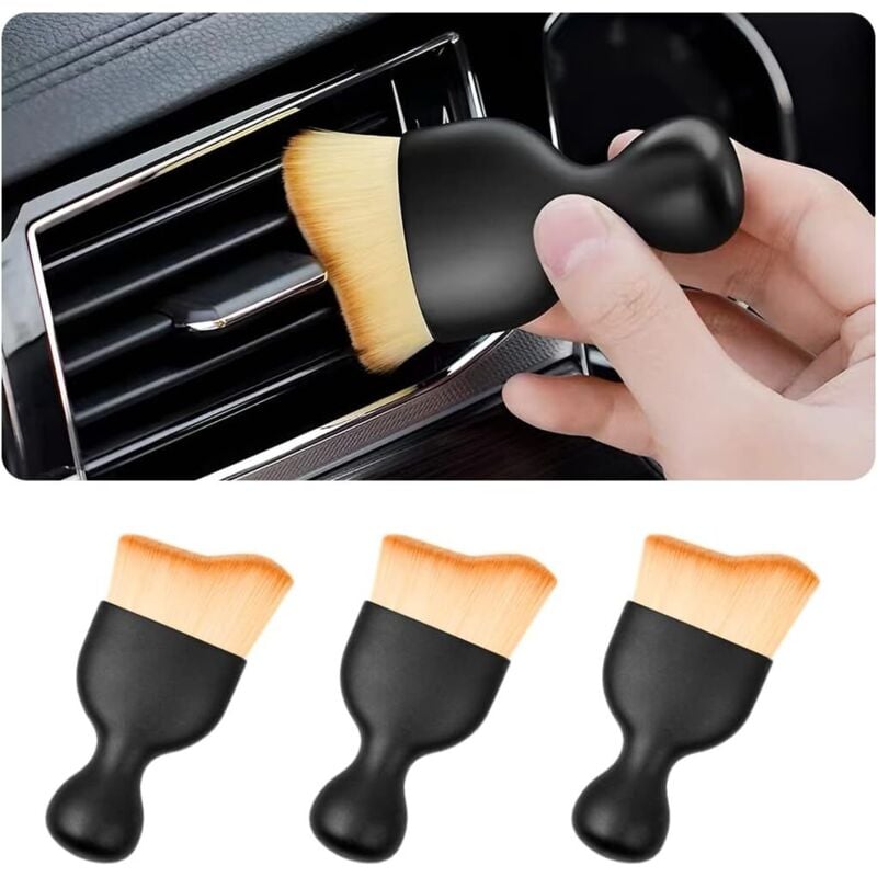 Shining House - Stück Auto-Detailbürste, Auto-Reinigungsbürsten, Auto-Staubbürsten mit weichen Borsten, Auto-Detailbürste für Motor, Armaturenbrett