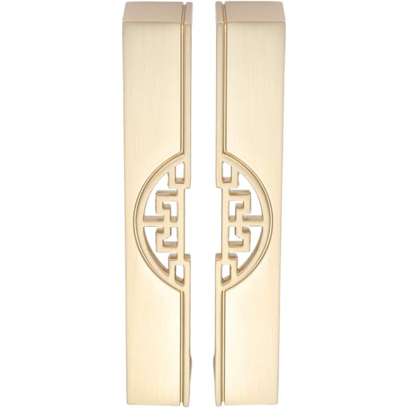 Stück goldene Möbelgriffe, Mittenabstand 128 mm Schrankgriff Schrankknopf im Retro-Vintage-Stil für Schlafzimmer, Küchenmöbel, Schrank,
