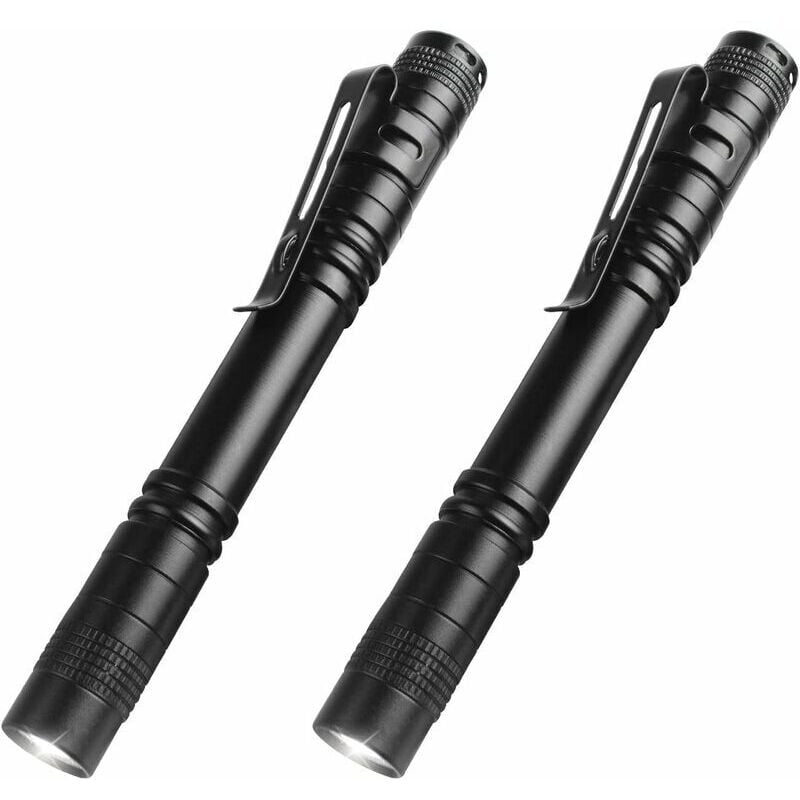 Shining House - Stück LED-Taschenlampe mit hohem Lumen, tragbare Mini-Taschenlampe in Stiftform, Mini-Taschenlampe für Camping, Wandern, Notfall und